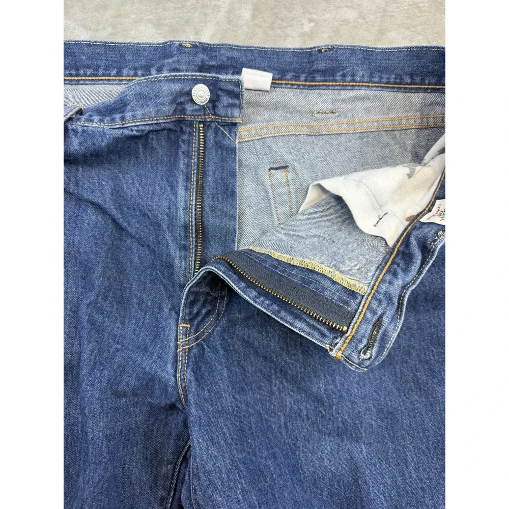 Levis 511 Jeans Mens 42x32 Blue Stretch Slim‎ Fit Tapered Leg Denim Made in USA